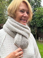 Ladies Knitted Super Soft Double Wrap Winter Snood Scarf - Cream