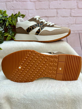 Women’s Leopard Panel Chunky Casual Lace-Up Trainers Shoe - Sizes available 3 - 8