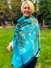 Ladies 100% SILK Painter Van Gogh Almond Blossom Tree Print Fashion Scarf