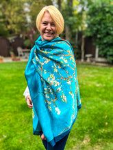 Ladies 100% SILK Painter Van Gogh Almond Blossom Tree Print Fashion Scarf