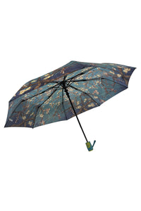 Ladies Painter Van Gogh Apple Blossom Print Compact Folding Umbrella