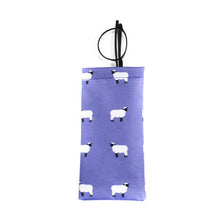 Sheep Print Glasses Case - Lilac