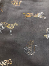 Ladies Rose Gold Leopard Animal Print Metallic Foil BEIGE Fashion Scarf