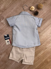 Bebus Boys Stylish Three Piece Teddy Shirt and Beige Shorts Outfit (6-18 months)