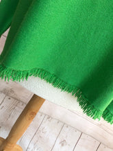 Ladies CLASSIC GREEN Italian Made V Neck Tassel Detail Long Sleeve Jumper - One Size 8 - 18