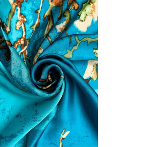 Ladies 100% SILK Painter Van Gogh Almond Blossom Tree Print Fashion Scarf